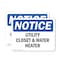 Signmission Utility Closet And Water Heater, 7 in W x Rectangle, Vinyl Decal OS-2PACK-NS-D-57-L-18843 - alternate 1